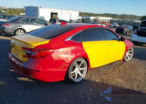 2018 Honda Accord Sport 2.0T из США, поврежденный, VIN 1HGCV2F3XJA053782